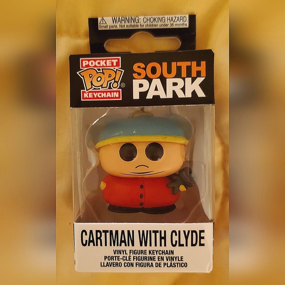 RARE NIB Funko Pocket Pop! Keychain, Southpark's Cartman w/ Clyde Frog